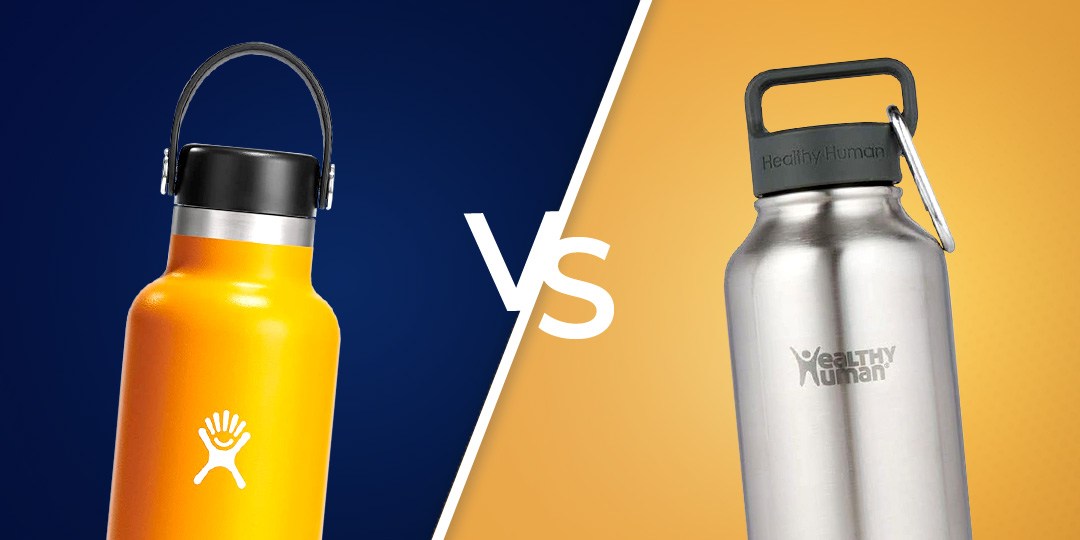 Healthy Human Stainless Steel Water Bottle vs. HydroFlask