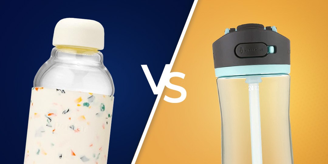 Contigo Ashland 2.0 Water Bottle vs. W&P Porter Glass Water Bottle