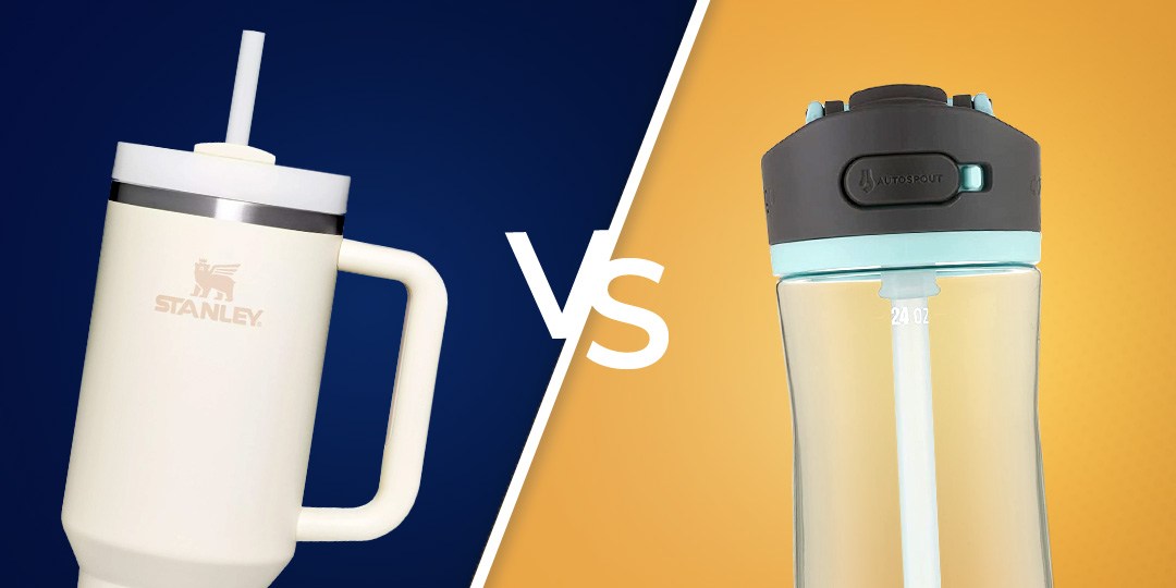 Stanley Cup Quencher H2.0 FlowState Tumbler vs. Contigo Ashland 2.0 Water Bottle