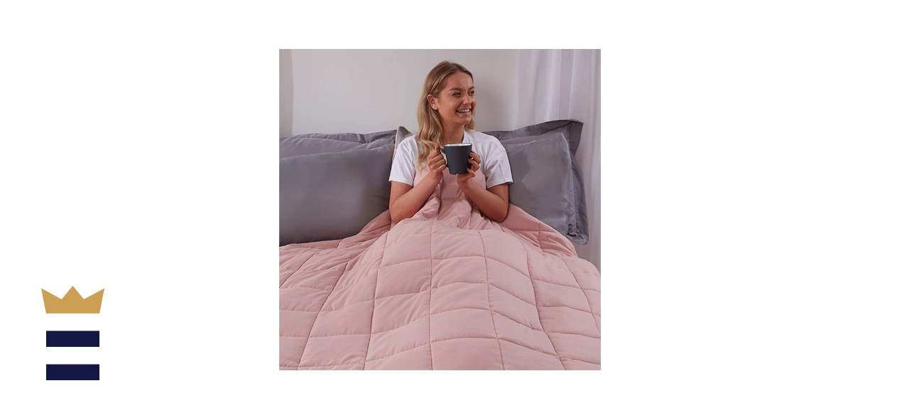 Brentford’s Plush Pink Weighted Blanket 