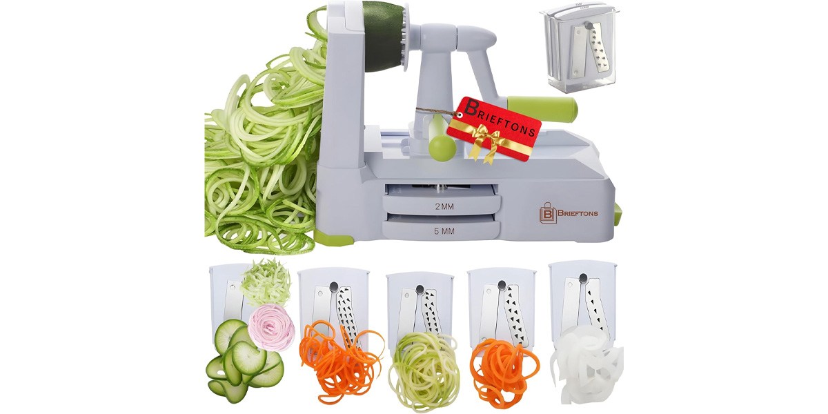 Brieftons 5-Blade Vegetable Spiralizer