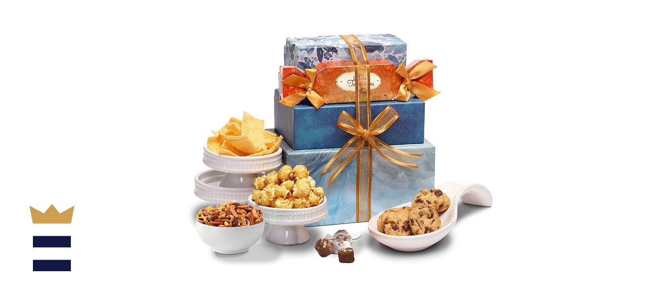 Broadway Basketeers Thinking of You Gift Tower Basket