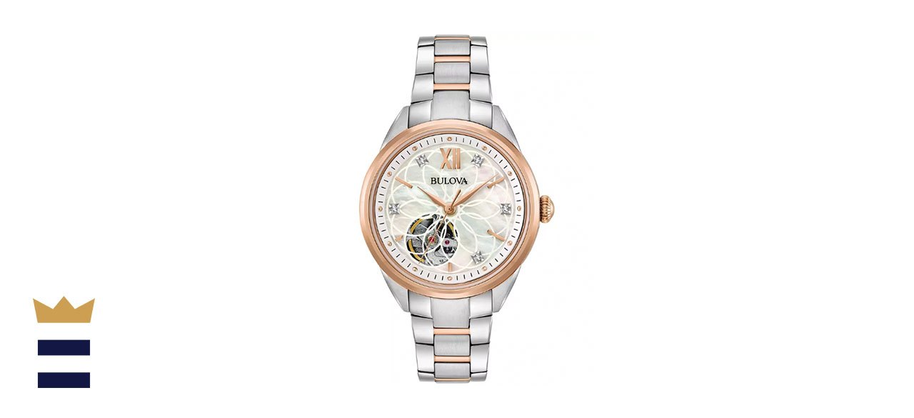 Bulova Women’s Automatic Diamond Accent Two-Tone Stainless Steel Watch