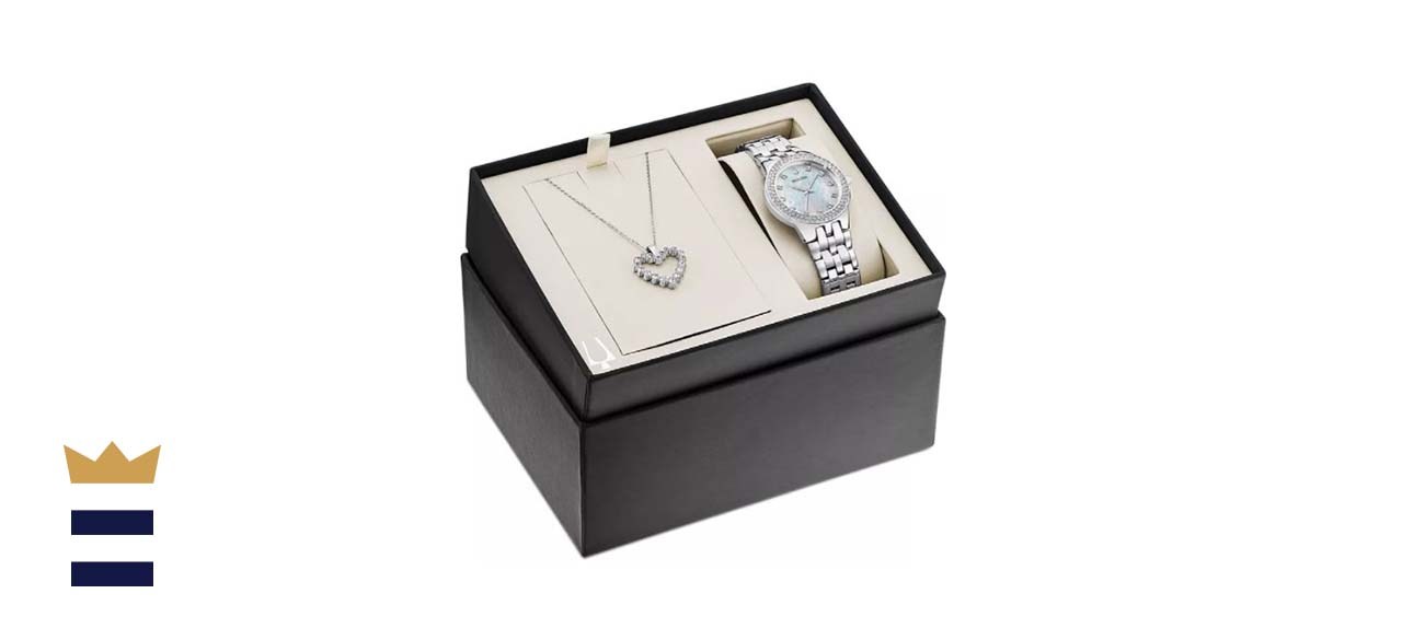 Bulova Women’s Watch and Necklace Gift Set