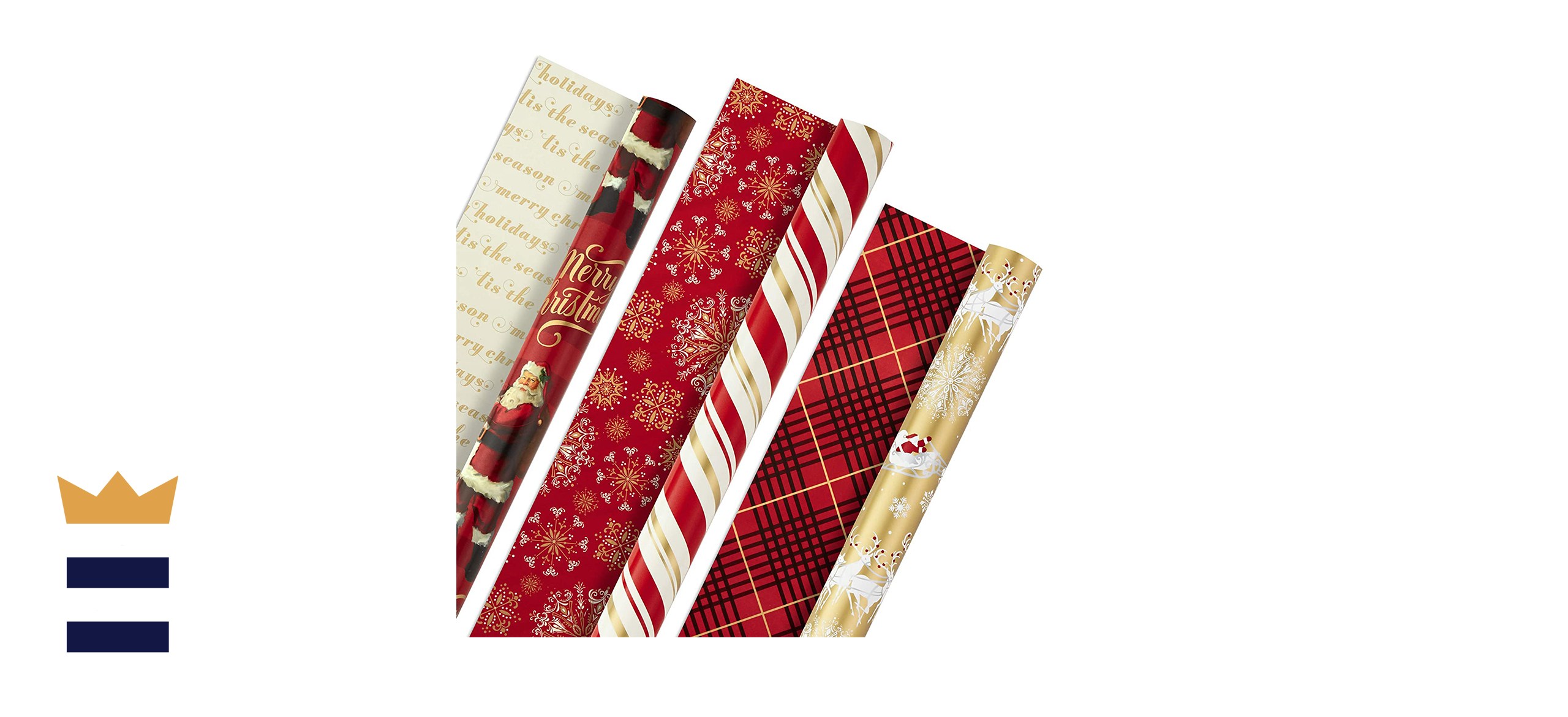 bundle of wrapping paper
