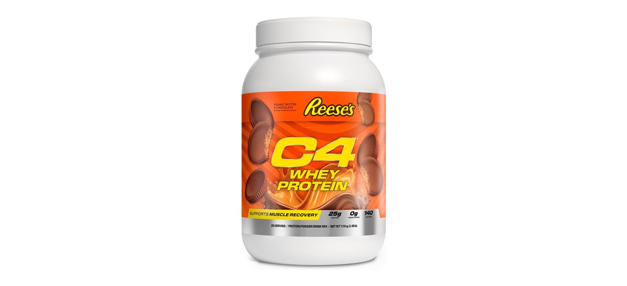 Cellucor C4 Whey Protein Powder in Reese's peanut butter cup flavor