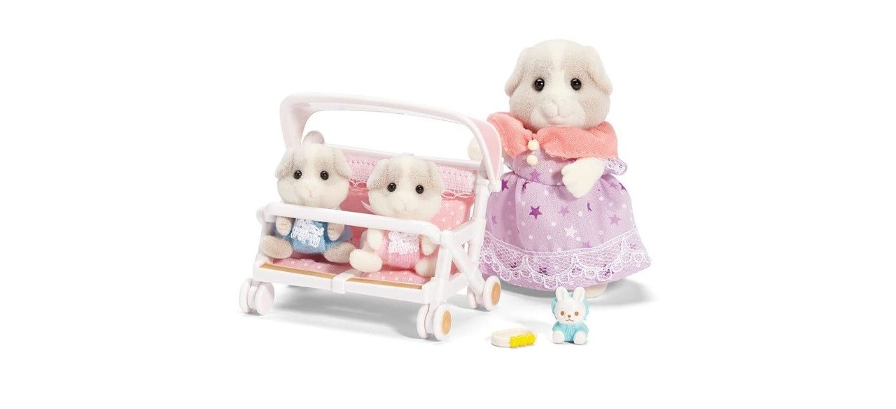 Calico Critters Patty Padens Double Stroller