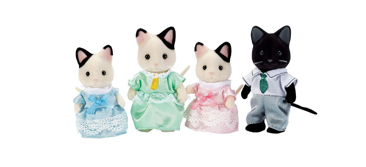 Calico Critters Tuxedo Cat Family