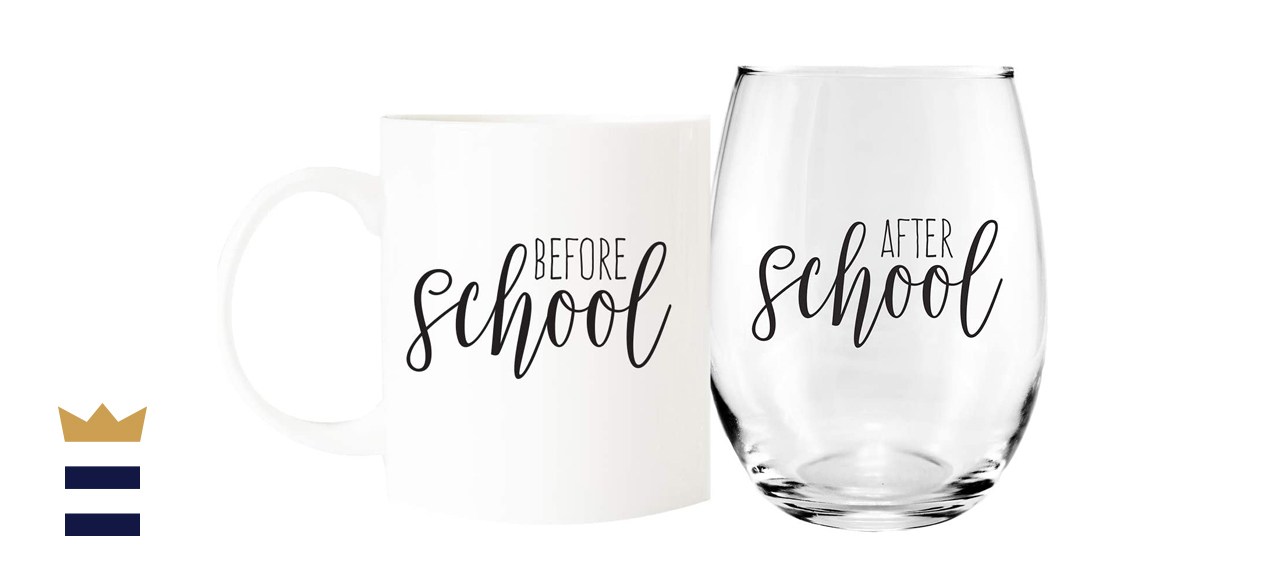 Canopy Street Store Before School/After School Mug and Wine Glass