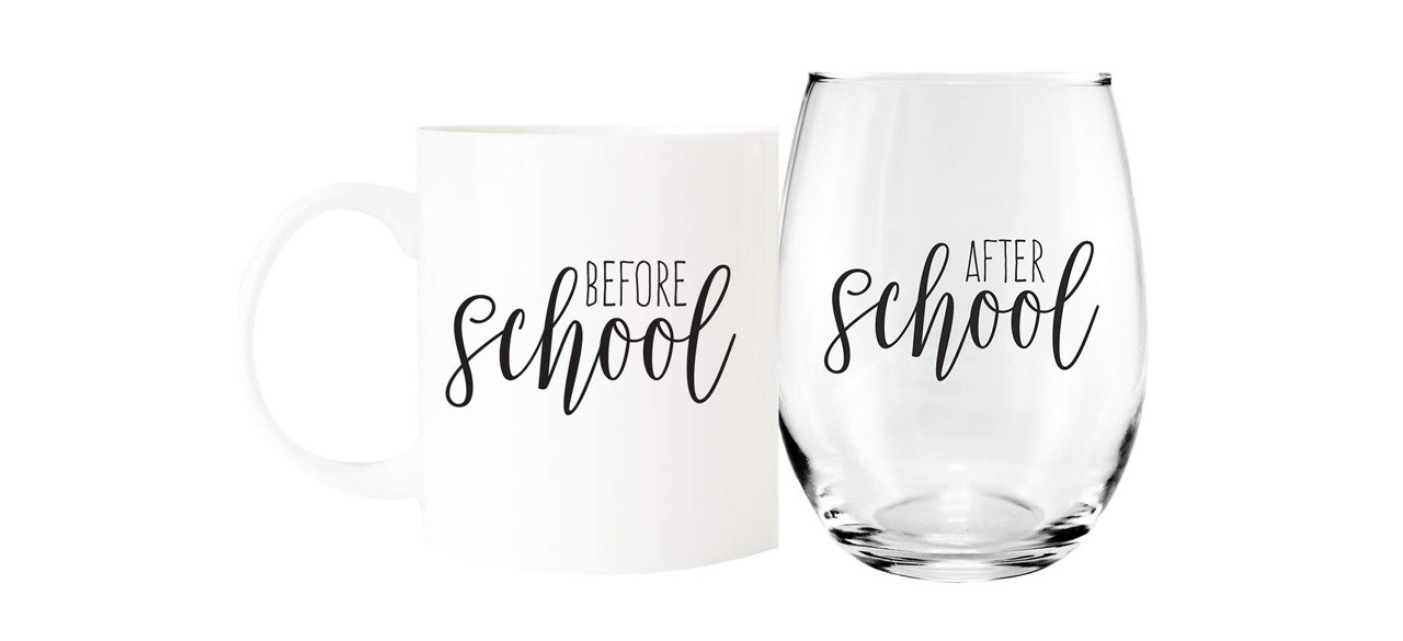 Canopy Street Store Before School/After School Mug and Wine Glass