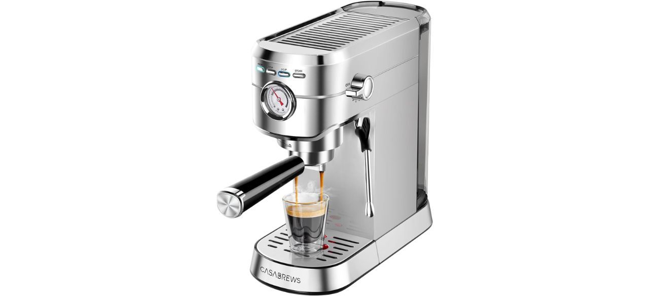 Casabrews Espresso Machine on white back