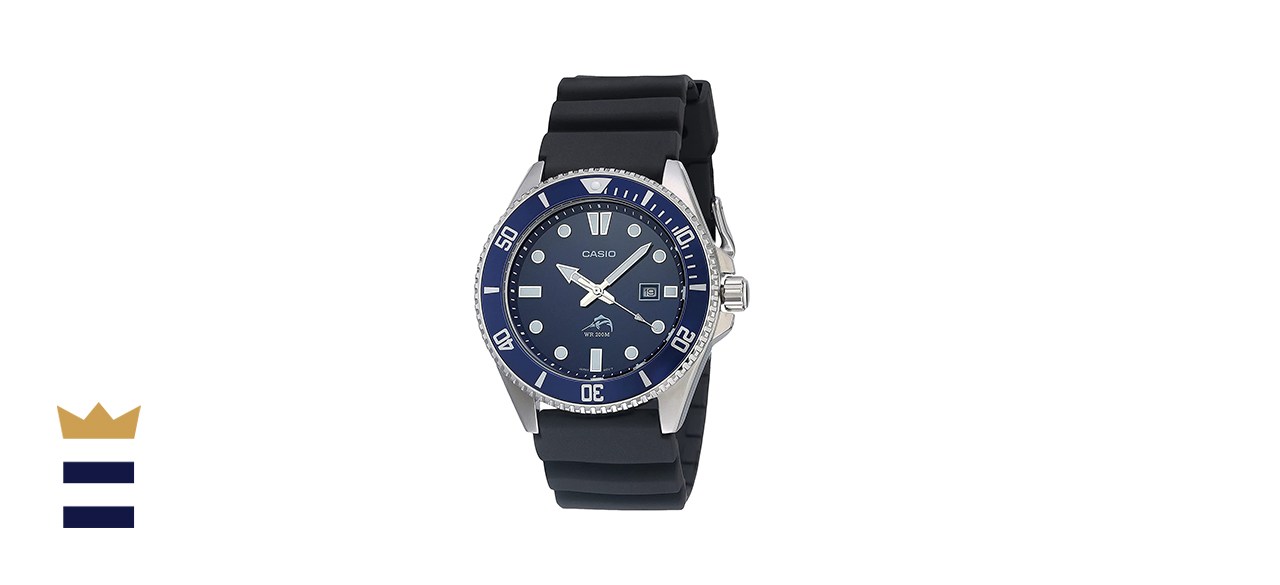 Casio Men’s Stainless Steel Dive-Style Watch