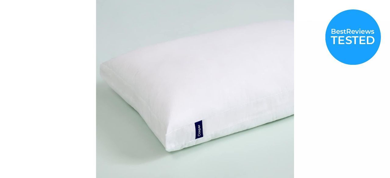 Casper Essential Pillow for Sleeping without case on bed