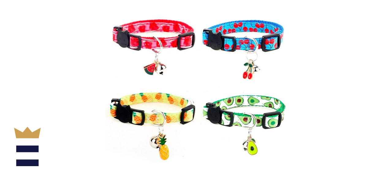 Cat Collars Breakaway with Bell - 4 Pack