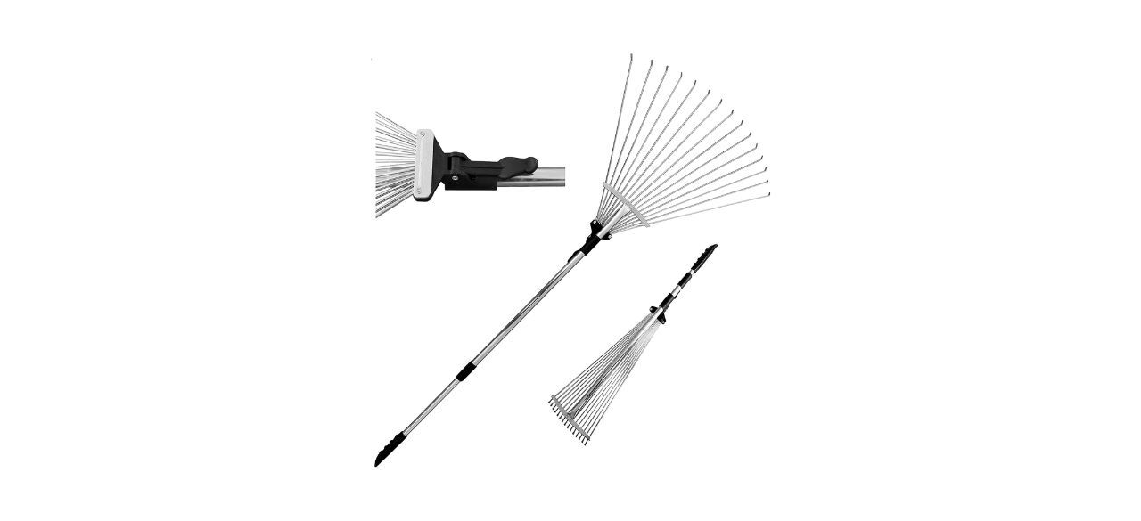 Tabor Tools Adjustable Metal Rake