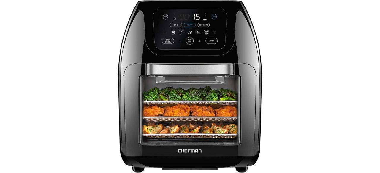 CHEFMAN Multifunctional Digital Air Fryer+ Rotisserie on white background