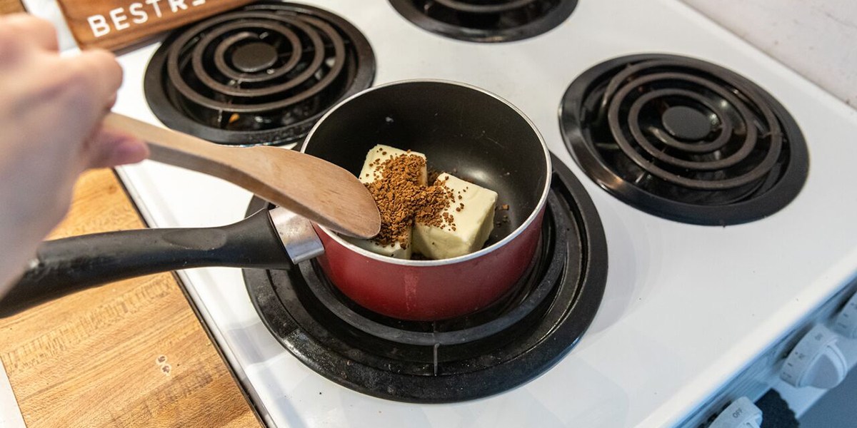 Best chocolate chunk cookies ingredients in saucepan