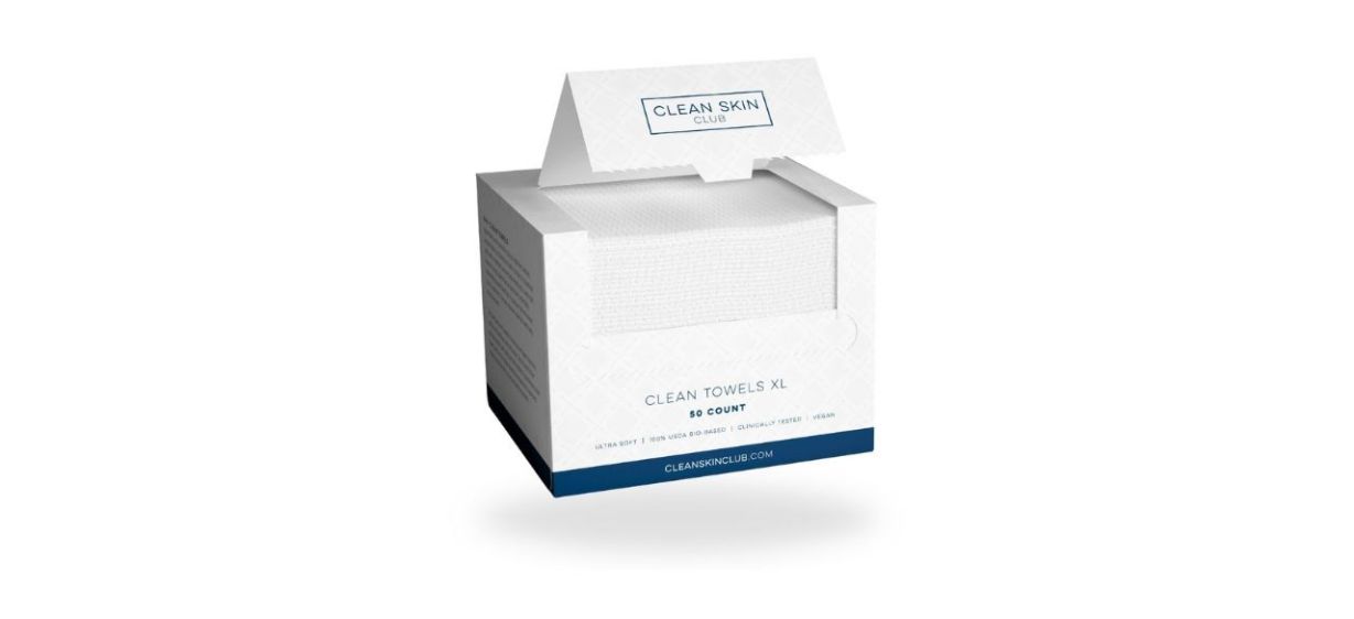 Clean Skin Club Clean Towels XL on white background Clean Skin Club Clean Towels XL on white background