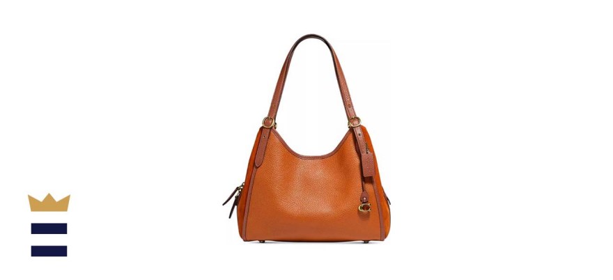 Coach Lori Mixed Leather Shoulder Bag