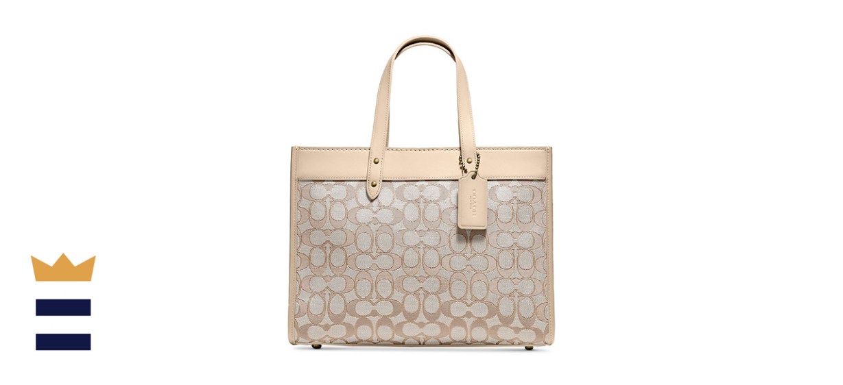 Coach Signature Jacquard Field Tote Coach Signature Jacquard Field Tote