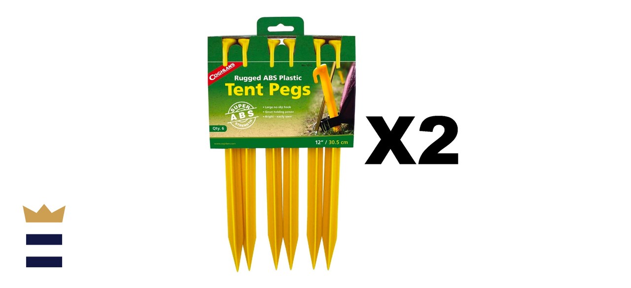 Coghlan’s Rugged ABS Plastic Tent Pegs