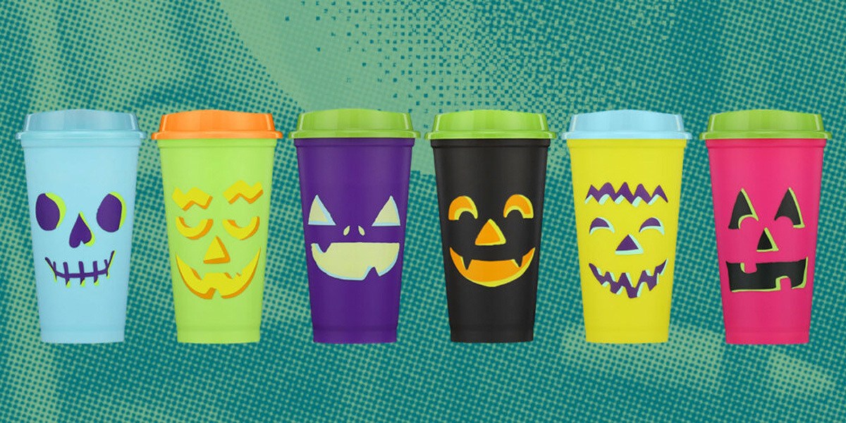 Glow-in-the-Dark Jack O' Lantern Hot Cup Set