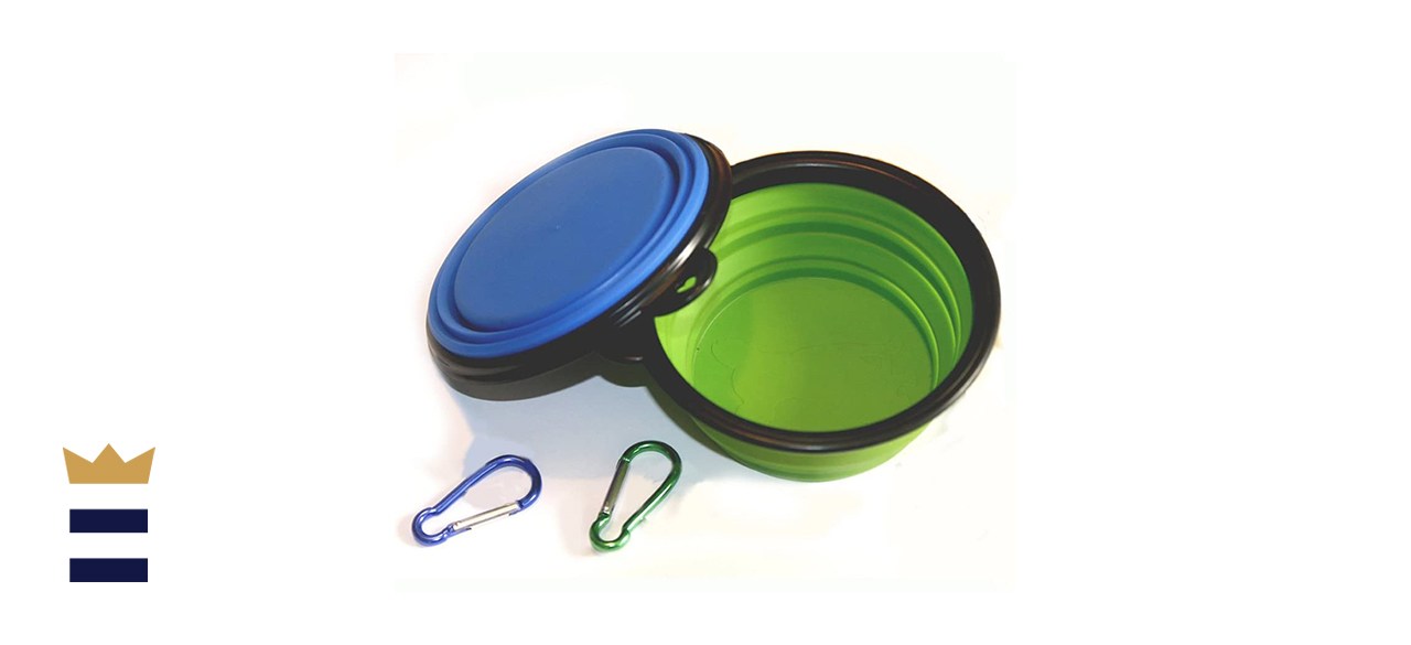 COMSUN Collapsible Dog Bowl (Set of 2)