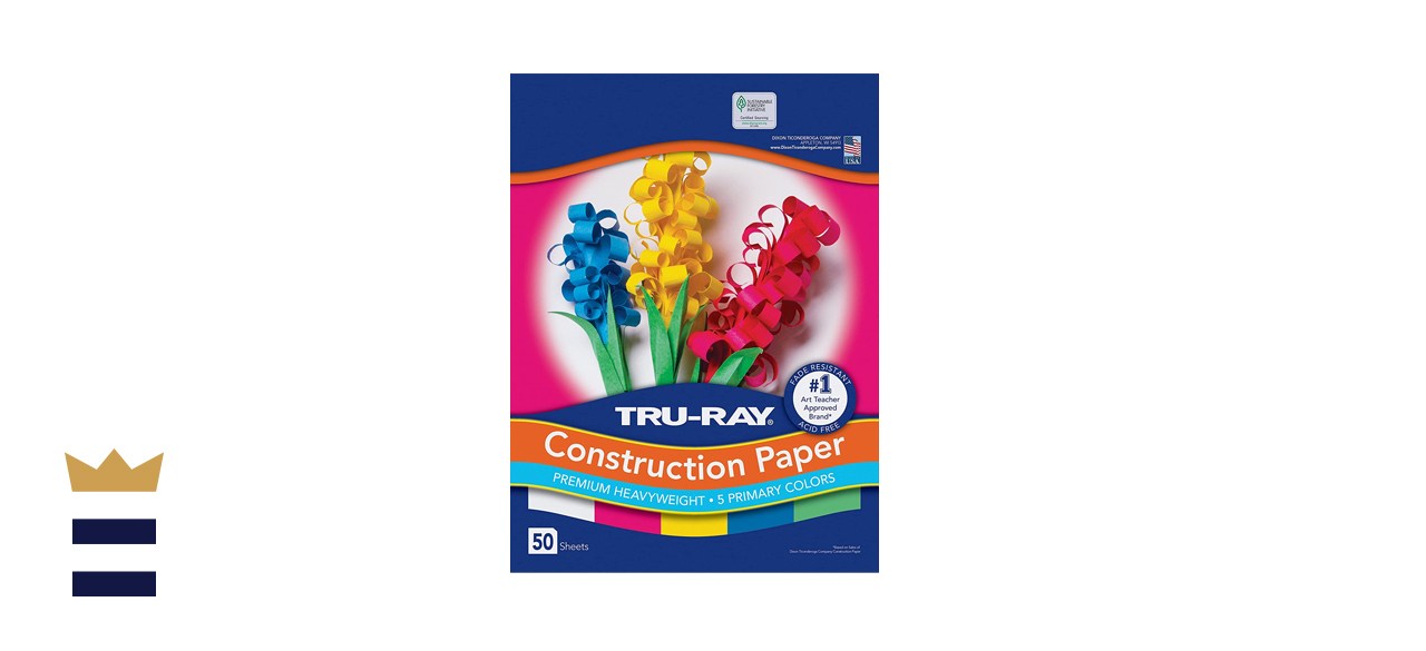 Tru-Ray Assorted Primary Colors Construction Paper