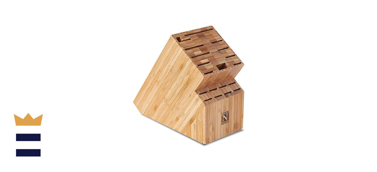 Cook N Home Bamboo Knife Storage Block