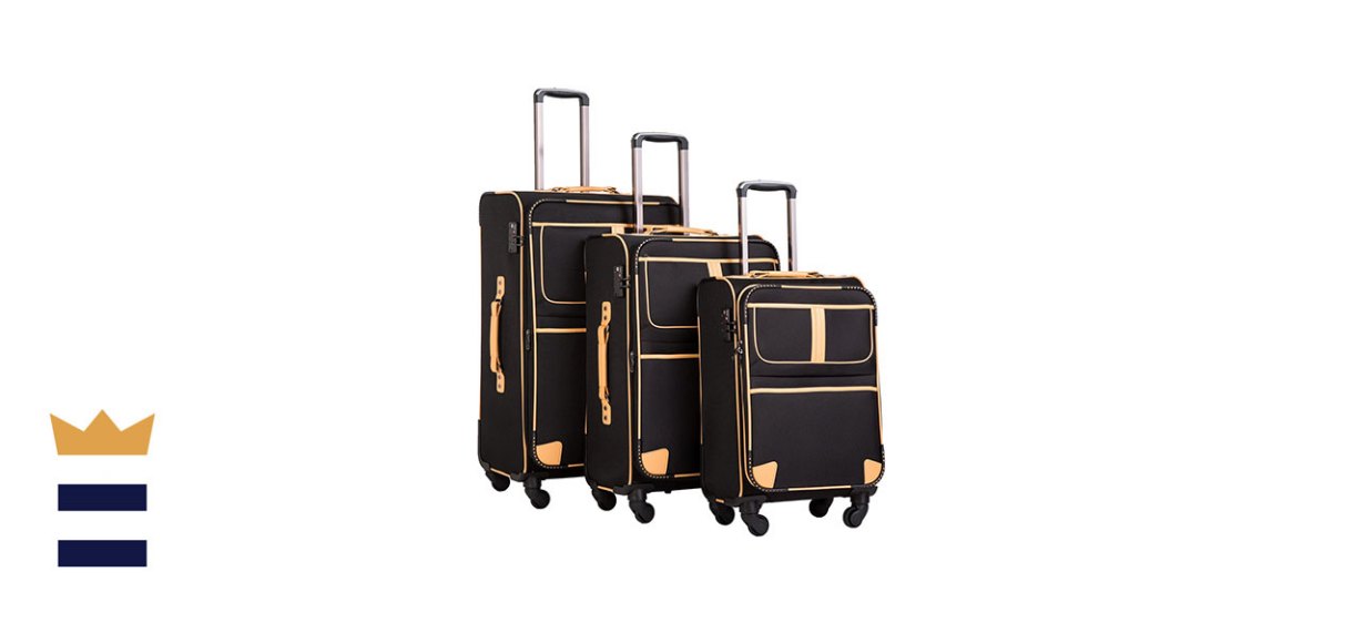 Coolife Softshell 3-Piece Luggage Set