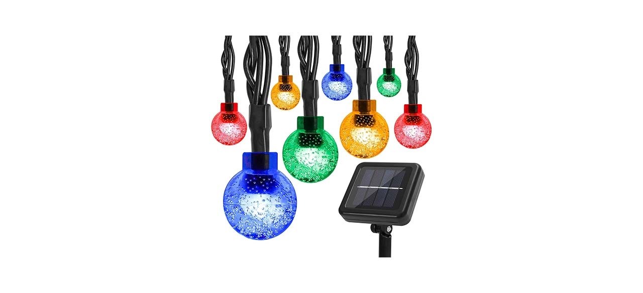 Correare Multi-Colored Outdoor Solar String Lights