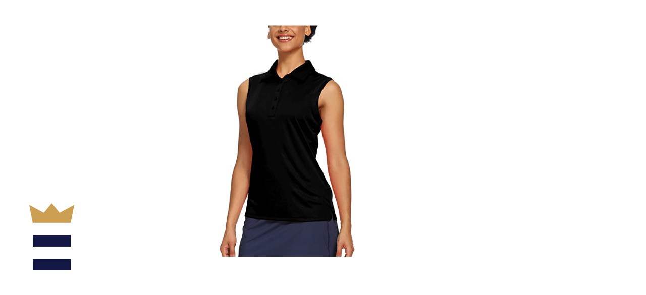 CQC Women's Sleeveless Polo Athletic Tank