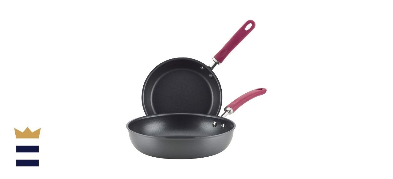 Create Delicious Deep Hard-Anodized Frying Pan Set