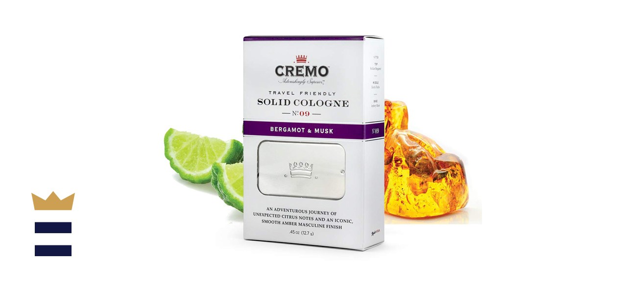 Cremo Bergamot &amp; Musk Travel-Friendly Solid Cologne