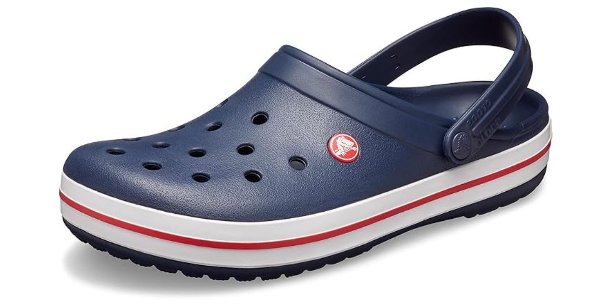 Crocs Unisex Adult Crocband Clog navy blue clog on white background