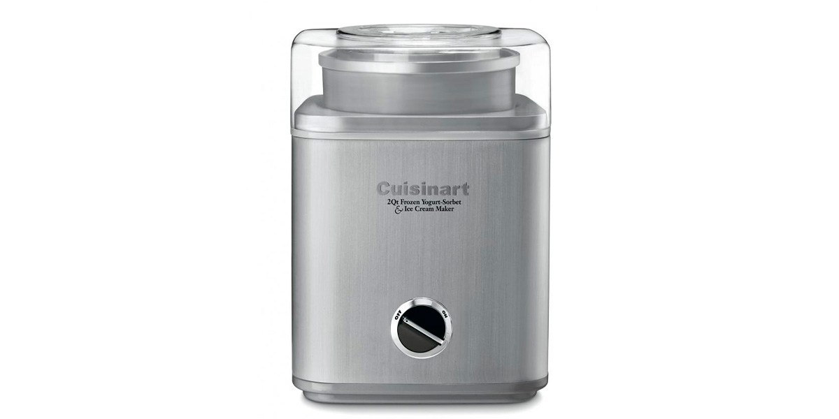 Cuisinart Pure Indulgence 2-Quart Automatic Ice Cream Maker on white background