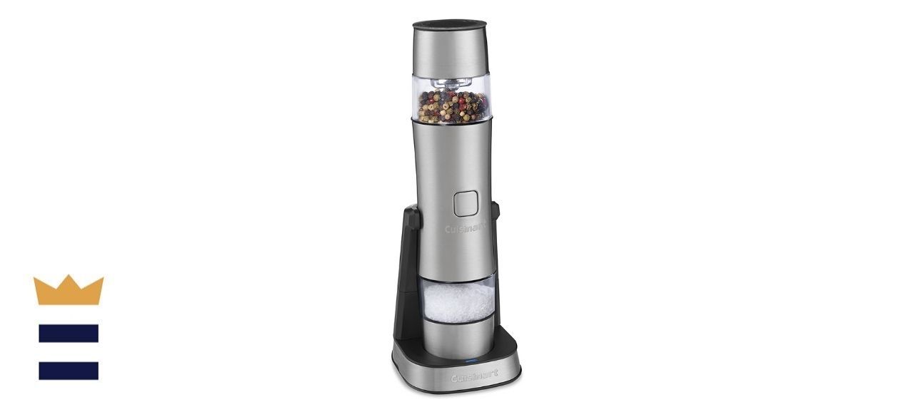 Best Buy: iTouchless Automatic Electric Salt and Pepper Grinder Set, 2  Count, Stainless Steel, Adjustable Coarseness, LED Guide Light  Stainless-Steel PM001C