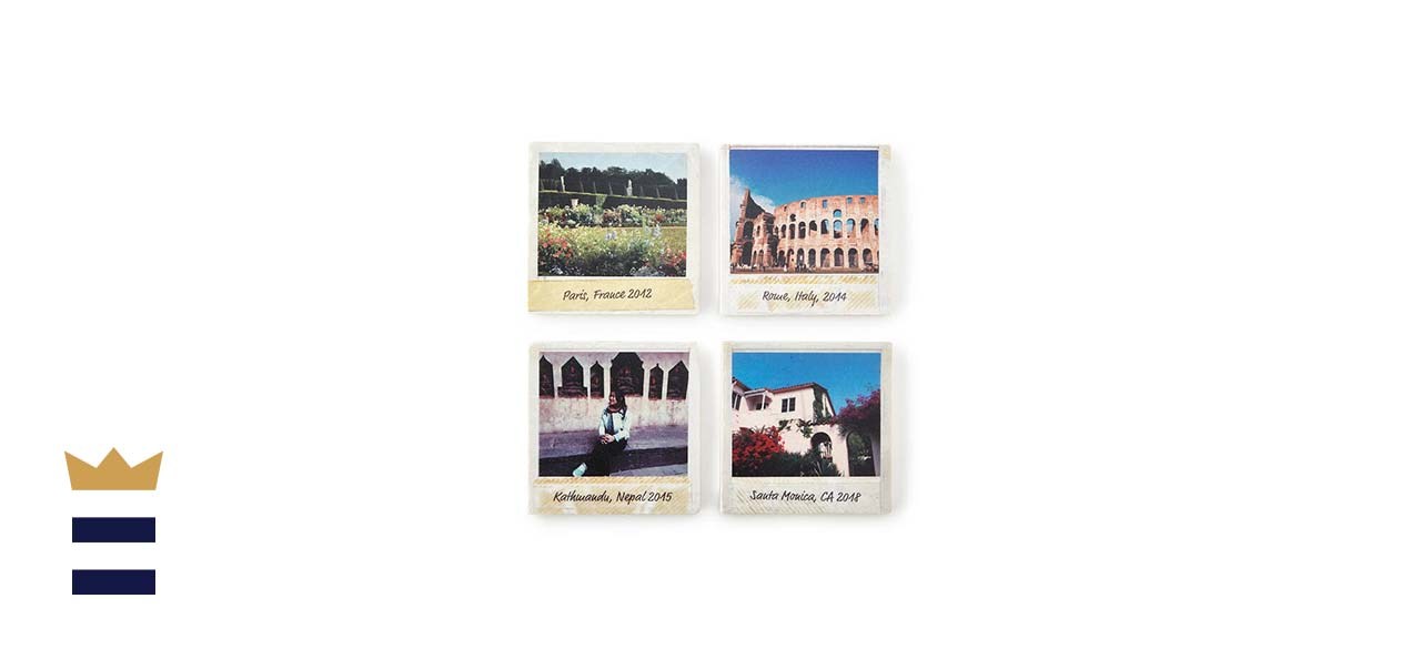 Custom travel photo coasters