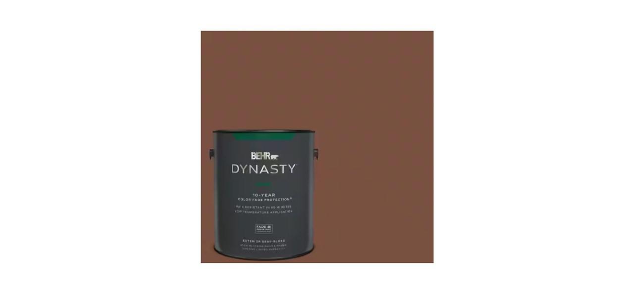 Behr Dynasty Semi-Gloss Enamel Exterior Stain-Blocking Paint & Primer in Earth Fire Red