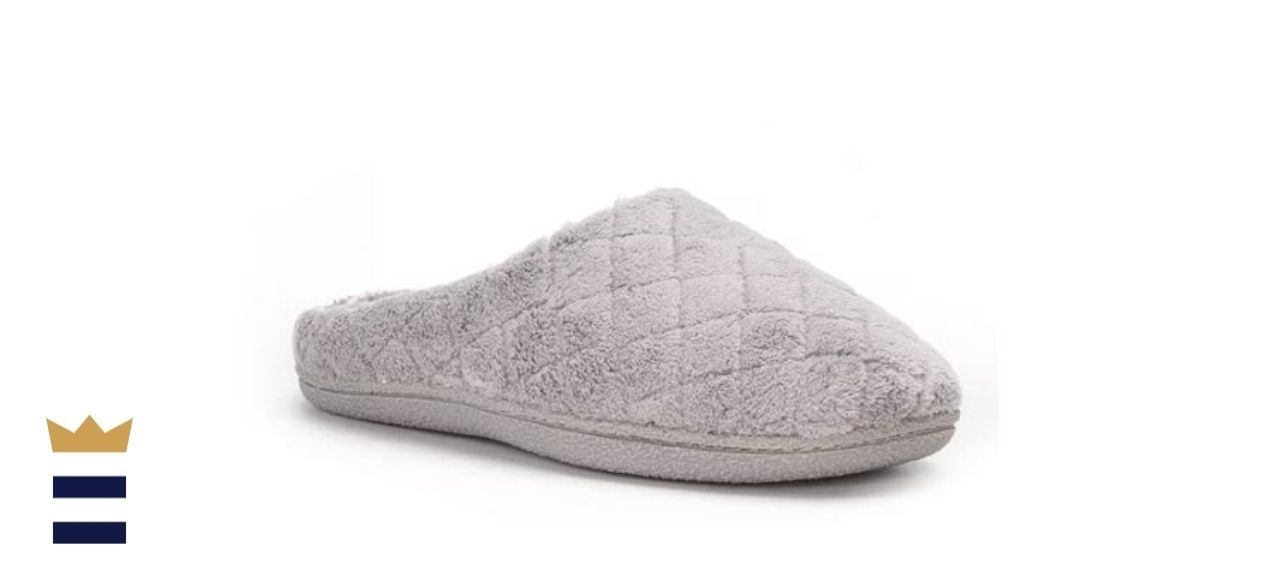 Dearfoams Leslie Quilted Microfiber Terry Clog Slipper