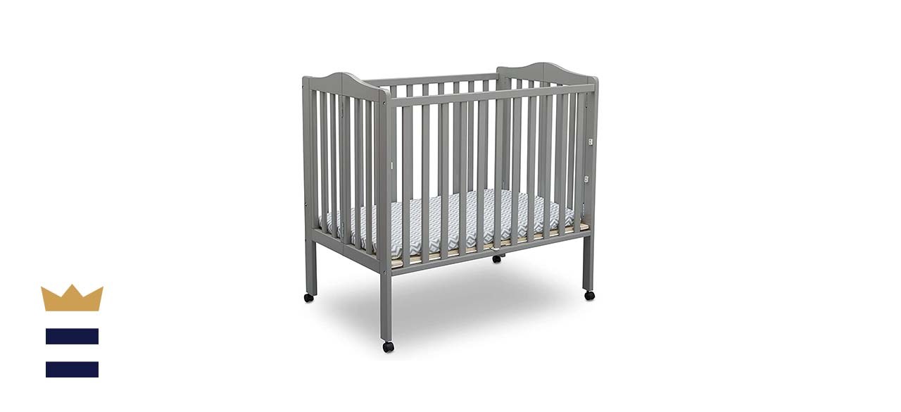 Delta Children Folding Portable Mini Baby Crib