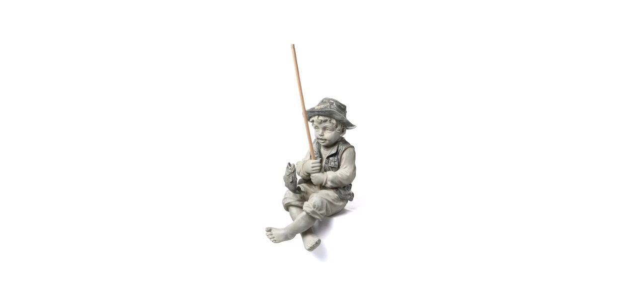 Frederic The Little Fisherman of Avignon Boy Fishing Garden Statue