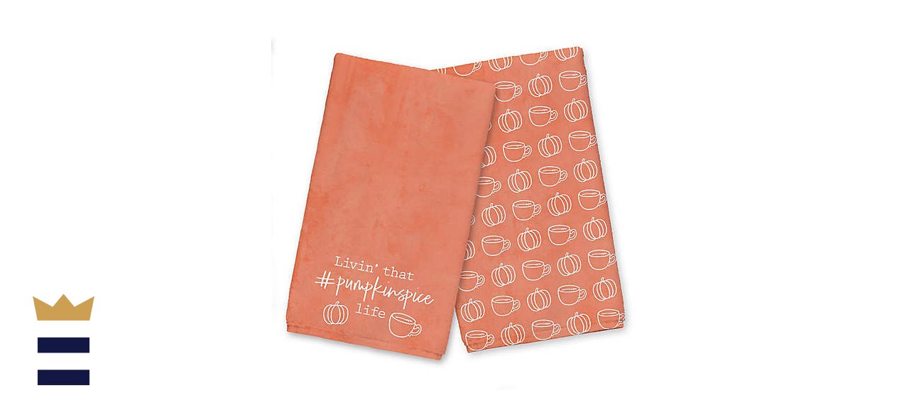 Designs Direct Livin' That Pumpkin Spice Life Tea Towel Set