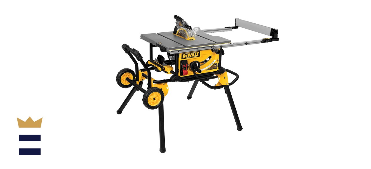 Dewalt 15 Amp Corded Job Site Table Saw with Rolling Stand Dewalt 15 Amp Corded Job Site Table Saw with Rolling Stand