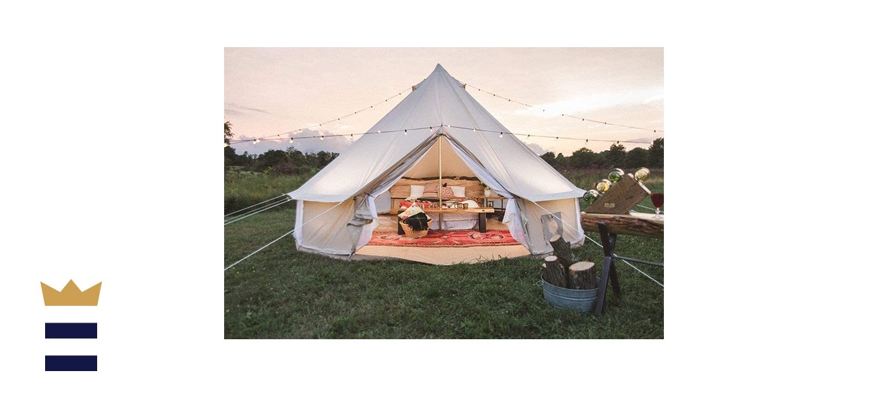 Dream House Outdoor Waterproof Cotton Canvas Camping Family Bell Tent