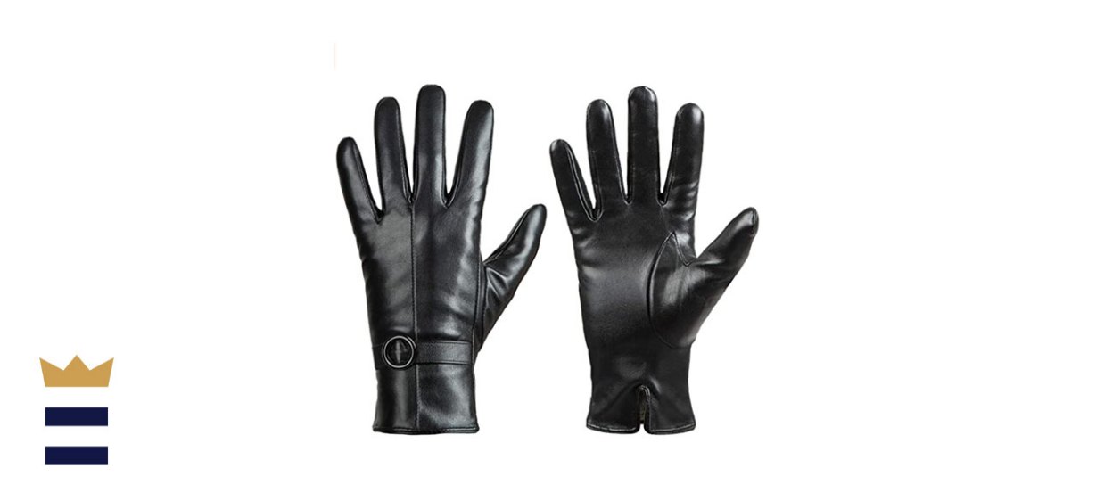 Dsane Women’s Winter Leather Driving Gloves