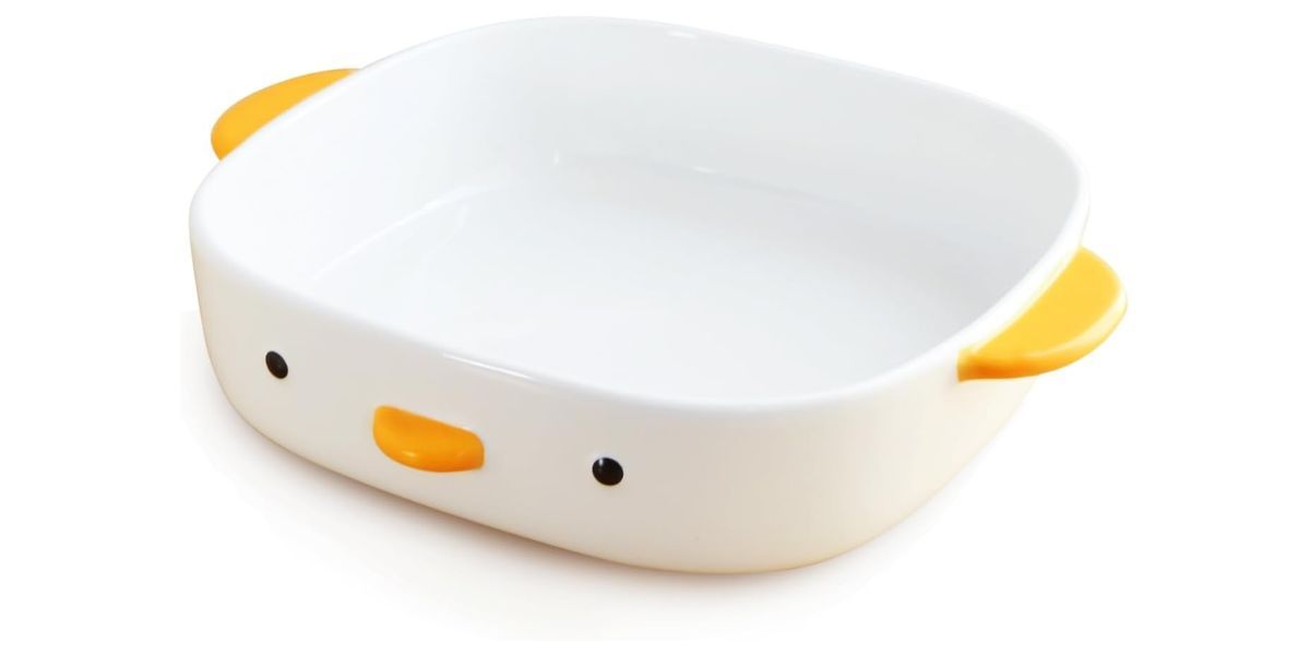 PURROOM Cute Duck Baking Dish