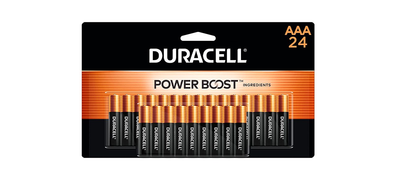 Duracell AAA Coppertop on White Backgroung