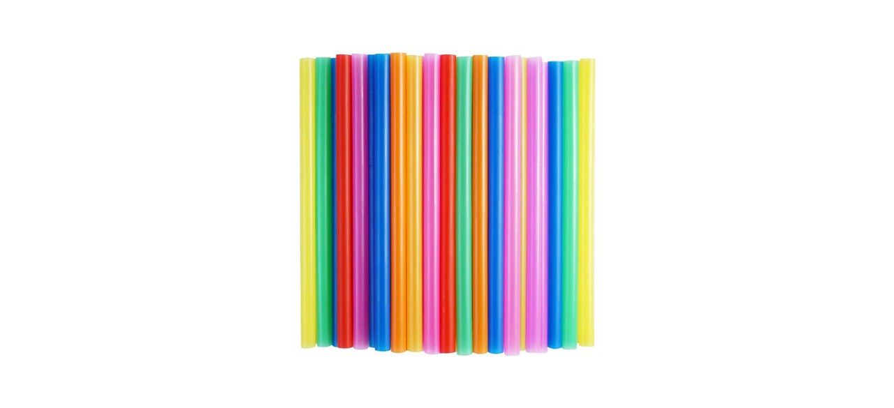 Best E-UnionA 100 Pcs Jumbo Smoothie Straws