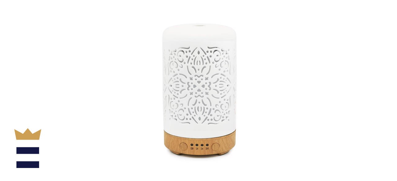 Earnest Living White Ceramic Essential Oil Diffuser